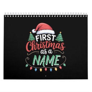 Personalisierte erste Weihnachten als Familienpass Kalender