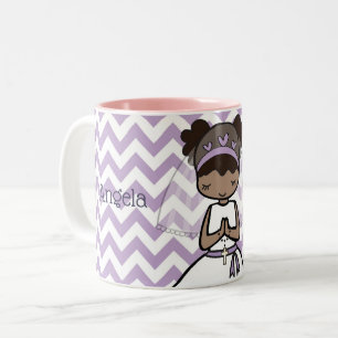 Personalisierte erste zweifarbige tasse