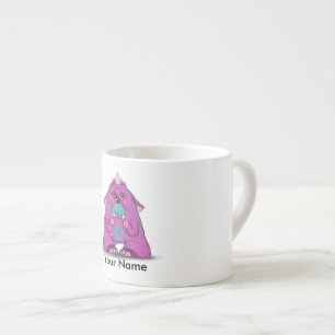 Personalisierte Espresso-Tasse mit "a-" Monster Espressotasse
