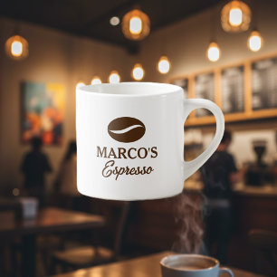 Personalisierte Espressotasse mit Logo für die Kaf