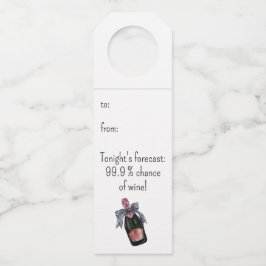 Personalisierte Etiketten für Flaschenanhänger für
