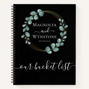 Personalisierte Eukalyptus Gold-Folie Notizbuch