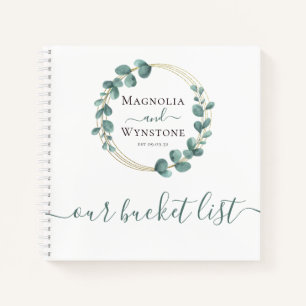 Personalisierte Eukalyptus Gold-Folie Notizbuch