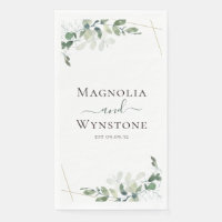 Personalisierte Eukalyptus Greenery Wedding