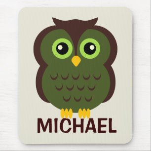 Personalisierte Eule Mousepad für Kinder