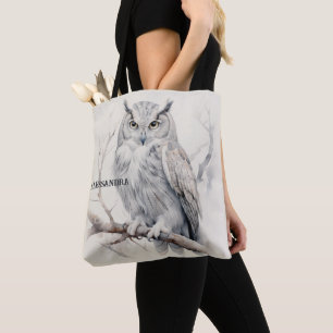 Personalisierte Eule-Tote-Tasche - Naturlich Inspi Tasche