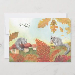 Personalisierte "European Fat Dormouse (Glis glis) Einladung