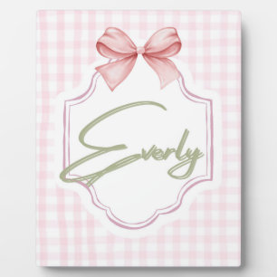 Personalisierte Everly Baby Mädchen Kinderzimmer S Fotoplatte