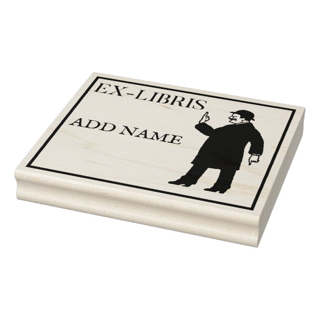 Personalisierte Ex-Libris-Ahorn-Briefmarke Gummistempel (Stempel)