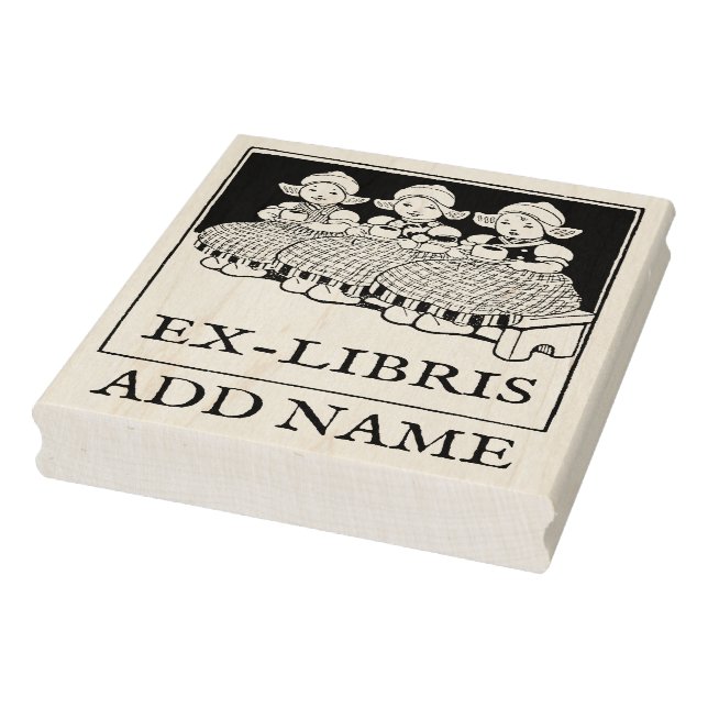 Personalisierte Ex-Libris-Ahorn-Briefmarke Gummistempel (Stempel)