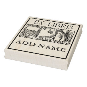 Personalisierte Ex-Libris-Ahorn-Briefmarke Gummistempel
