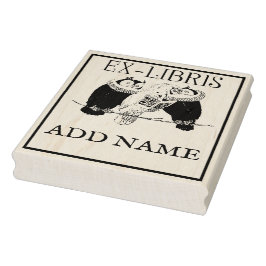 Personalisierte Ex-Libris-Ahorn-Briefmarke Gummistempel