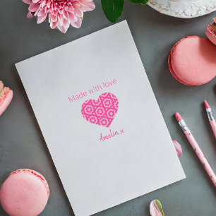 Personalisierte Extravagante Liebe Herzstück - Geb Permastempel