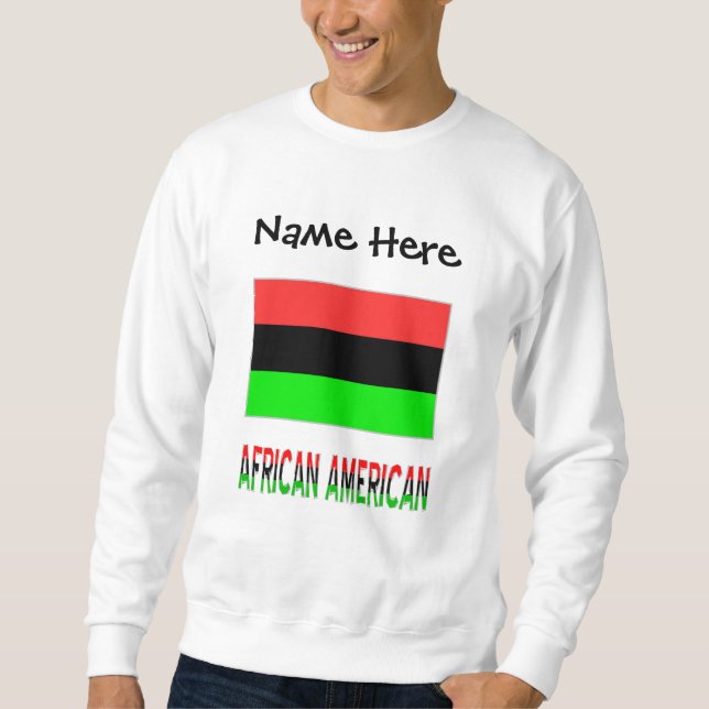 Personalisierte Fahne der Afrikanischen Diaspora Sweatshirt (Vorderseite)