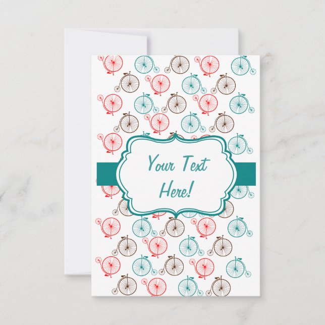 Personalisierte Fahrradkarte (Vorderseite)