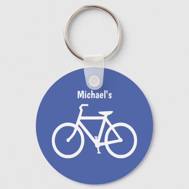 Personalisierte Fahrradsperre Kontur Schlüsselanhänger (Vorderseite)