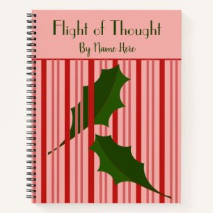 Personalisierte Fallende Blätter, Red Fence Journa Notizbuch