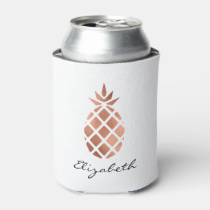 Personalisierte falsche Roségoldfolie Ananas Dosenkühler