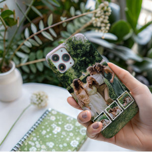 Personalisierte Familie & Freunde 4 Fotos  iPhone 15 Pro Hülle