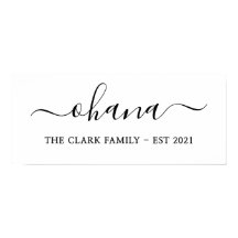 personalisierte Familie ohana moderne minimalistis