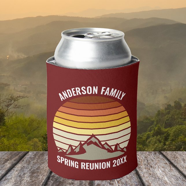 Personalisierte Familie Wiedersehen Sunset Mountai Dosenkühler (Von Creator hochgeladen)