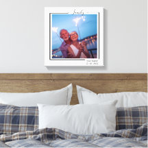 Personalisierte Familien-Foto- und Text-Typografie