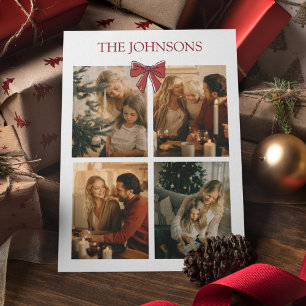 Personalisierte Familien-Weihnachtsfotos Collage-K Postkarte
