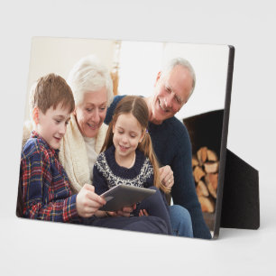Personalisierte Familienerinnerungen Großeltern Fo Fotoplatte