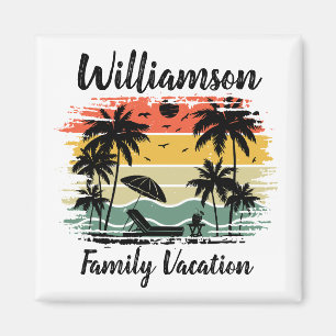Personalisierte Familienferien Magnet