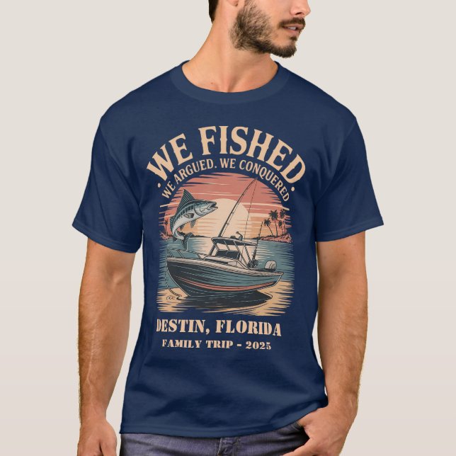 Personalisierte Familienfischerei, Florida T-Shirt (Vorderseite)