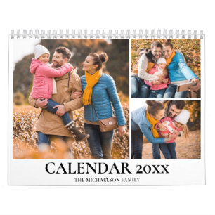 Personalisierte Familienfoto-Collage Kalender