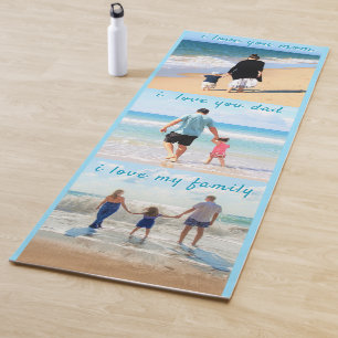 Personalisierte Familienfoto-Collage-Yoga-Matte Yogamatte