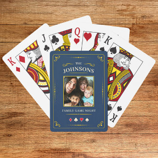 Personalisierte Familienfoto-Spielkarten Spielkarten