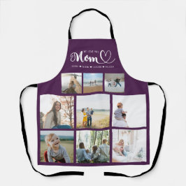 Personalisierte Familienfotocollage Wir Liebe Sie  Schürze