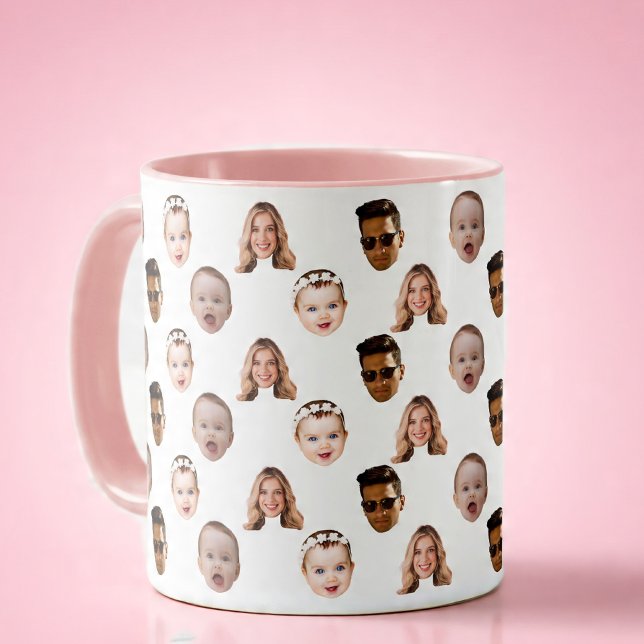Personalisierte Familienfront 4 Fotos Tasse (Von Creator hochgeladen)