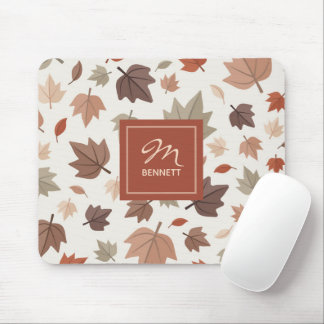 Personalisierte Familienname-Mauspad mit Herbstlau Mousepad