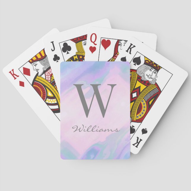 Personalisierte Familienname Spielkarten (Rückseite)