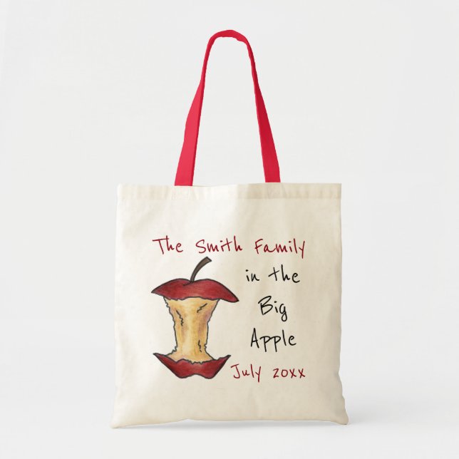 Personalisierte Familienreise Big Apple NYC Tote B Tragetasche (Vorne)
