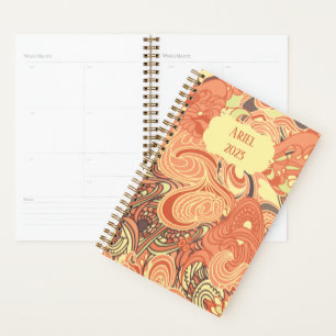 Personalisierte Farben Elegante Vintag Paisley Planer