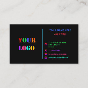 Personalisierte Farben Ihrer Visitenkarte mit Logo
