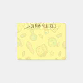 Personalisierte Farbenfrohe Schulführung Muster Post-it Klebezettel