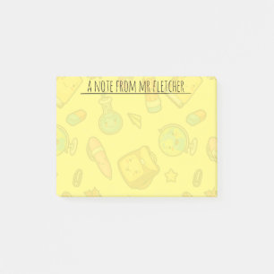 Personalisierte Farbenfrohe Schulführung Muster Post-it Klebezettel