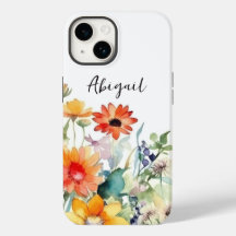 Personalisierte farbenfrohe Wildblumen Lebhafte Bl