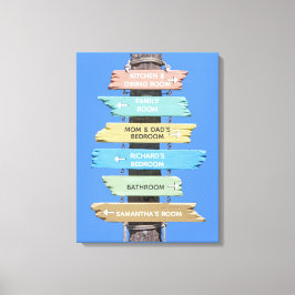 Personalisierte Farbenprägung des rustikalen Stran Leinwanddruck