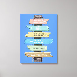 Personalisierte Farbenprägung des rustikalen Stran Leinwanddruck