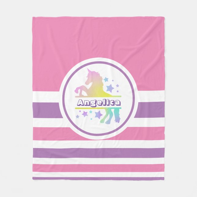 Personalisierte Farbenspiel Fleecedecke (Vorderseite)