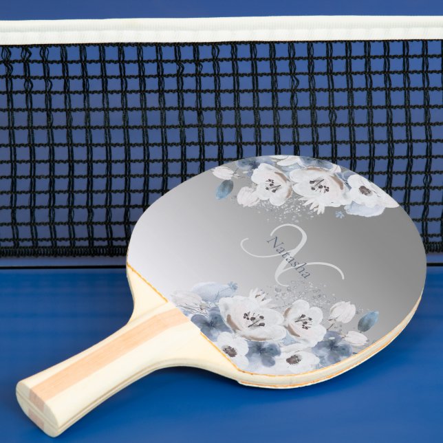 Personalisierte Farbflora-Monogramm Tischtennis Schläger (InSitu)