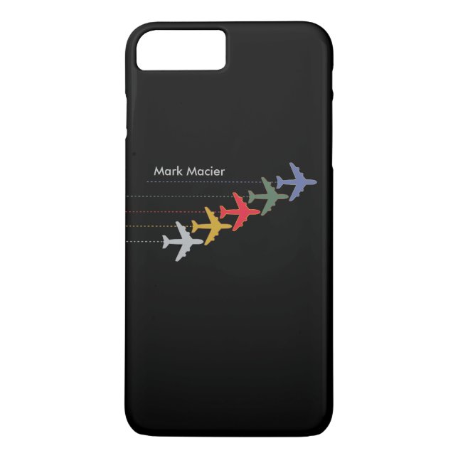 personalisierte Farbflugzeuge Case-Mate iPhone Hülle (Rückseite)