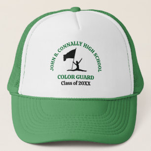 Personalisierte Farbgarde der Green High School Truckerkappe