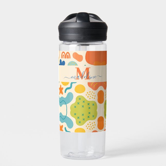Personalisierte Farbspritze Abstraktes Wasser Flas Trinkflasche (Vorderseite)